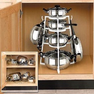 Portable Pan Tree / Rak Panci Dapur - Rak Panci 4 Susun Periuk Organizer Panci Peralatan Dapur - Hol