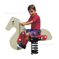 HY&amp; Kindergarten Children Outdoor CommunityPEPlate Spring Rocking Horse/ChildrenPVBoard the Hokey Pokey/Plastic Plate Po