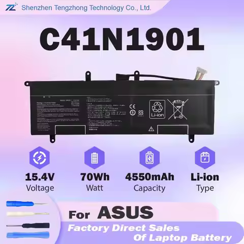 C41N1901 Laptop Battery Compatible with Asus ZenBook Duo UX481 UX481F UX481FL UX481FA UX481FAY UX481