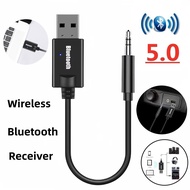 Car USB Bluetooth Receiver Audio 3.5MM MP3 Music USB Dongle Adapter for TV PC Bluetooth Speaker Head