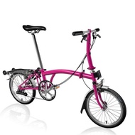 Sepeda Lipat Folding Bike Brompton 16" S2R Hot Pink Vuniashop5