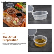 [ZXN] Sauce Container Box 1oz 2oz Plastic With Lids Disposable Portion Cups For Restaurant Catering 