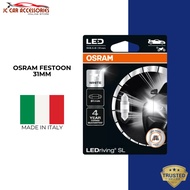 GENUINE OSRAM LED Festoon 31mm 12V Cool White 6000K 6438 10x31 Car Interior Light LEDriving SL C5W 6