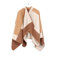 【二手】愛馬仕 HERMES Poncho H Passant CAPE Cashmere Poncho 女款二手 A