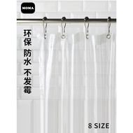 Momma PVC Shower Curtain Waterproof Thickened Mildewproof Transparent Water Barrier Curtain Waterpro