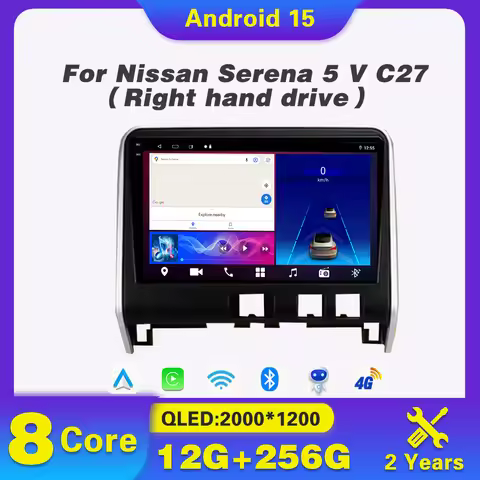 Andriod 15 Car Radio Stereo For Nissan Serena 5 V C27 2016 - 2021 Navigation Carplay QLED GPS 4G WIF