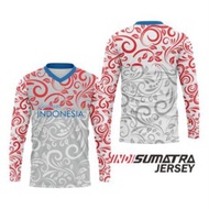 JERSEY Motif Batik Indonesia Jersey Dewasa dan Anak Kaos Gowes Baju MTB Mountain Bike Downhill Lenga