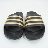 Adidas Original Adilette Aqua Black Gold Sandals EG1758 BNWT