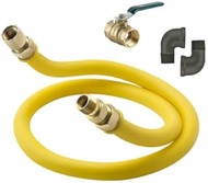 FSE S7548K 3/4" I.D.,x 48" Long, Stationary Gas Connector Kit - Includes Gas Connector, (2) 90° Elbo