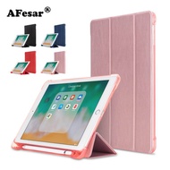 Case For iPad 9.7 inch 5th 6th Generation 2018 2017 Cover With Pencil Holder For iPad Air 1 2 Silicone Soft Back Shell with pen tray