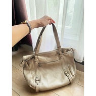PRELOVED TOTE BAG C0ACH ALEXANDRA IVORY COLOR