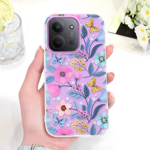 Bright Flowers Phone Case For Xiaomi Redmi 15C 15 14C 13 13C 12 12C 10 9 9A 9C 9T A5 A3 A2 A1 4G 5G 