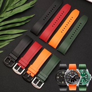 Suitable For Rolex Water Ghost/Seiko No. 5/Diving Strap Swordfish Silicone Rubber Waterproof Watch Male 20mm22mm24mm26mm