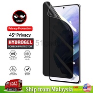 Xiaomi Redmi Note 11 Pro Plus + 5G / Note 11S 5G / 10 5G / 10C Privacy Matte Hydrogel Screen Protect