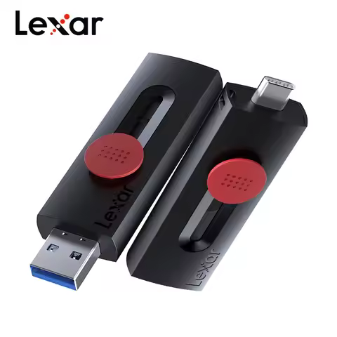 Lexar USB3.2 D300 32GB 64GB 128GB 256GB 130MB/s Type-C/A Dual Interfaces Flash Drive AES Encryption 