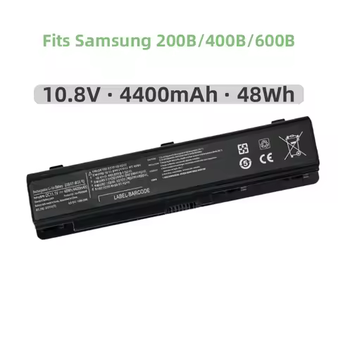 10.8V 4400mAh New AA-PBAN6AB AA-PLAN6AB AA-PLAN9AB Laptop Battery for Samsung 200B 400B 600B NP200B 