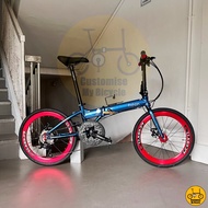 🔹 Fnhon Blast 22” 𝗠𝗥𝗧/𝗕𝘂𝘀-𝗳𝗿𝗶𝗲𝗻𝗱𝗹𝘆 14 Freebie 𝗟𝗶𝗴𝗵𝘁𝘄𝗲𝗶𝗴𝗵𝘁 Folding Foldable Bicycle Bike Fold Dahon Blue Birdy Crius 451