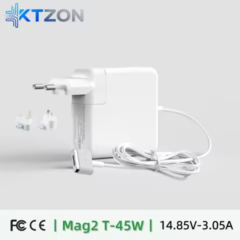 45W Magsafe2 T Shape Power Adapter Charger,Replacement for MacBook Air A1436 A1465 A1466,CE Certific