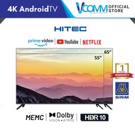Hitec 4K DLED Android TV U88 (55" / 65") Android Smart TV with  HDR10 / YouTube / Netflix / MyTV / Google Play