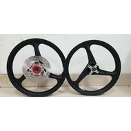 (Ready Stock)Enkei 3 Btg For Yamaha Y15ZR Vietnam Style(Depan & Belakang 140X17)