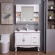 Nordic light luxury bathroom cabinet combination washbasin cabinet floor standing washbasin cabinet