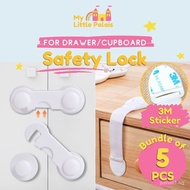 jw016 [BUNDLE 5] Child Baby Safety Lock / Cupboard Lock / Drawer Lock / Cabinet Lock / Kids Lock