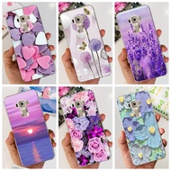 For  Asus ZenFone 3 ZE520KL Z017D Case 5.2 inch Stylish Flower Love Heart Clear Soft Casing For Asus ZE 520KL Phone Cover