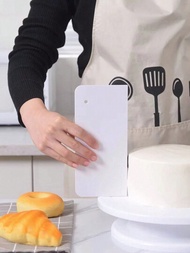 蛋糕霜刮刀：雙面霜糖刮刀/修平工具,用於烘焙、糕點和廚房