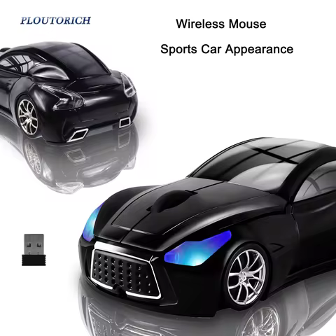 Wireless 2.4G Sports Car Mouse Plug And Play Light Weight Portable Creative Design Office Use Gift F