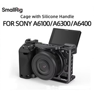 SmallRig DSLR Camera Cage Rig For Sony A6400 with Silicone Handgrip Handle & Cold Shoe for Sony A610
