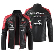 Alpha Romeo Logo Racing Jersey Cycling Jersey Windproof Waterproof Jacket Artificial Leather Stand C