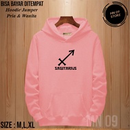 MN 09 | Sweater Hoodie Sablon LOGO SAGITARIUS | Jaket Sweater Crewneck Jumper Polos | Hoodie Outdoo