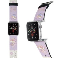 SANRIO-Apple Watch-皮革錶帶-拼色LITTLE TWIN STARS