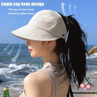 Summer Wide Brim Sunhat Women Sun Hats Foldable Adjustable Outdoor Beach Bucket Hat UV Protection Visors Fisherman Ponytail Caps -FM