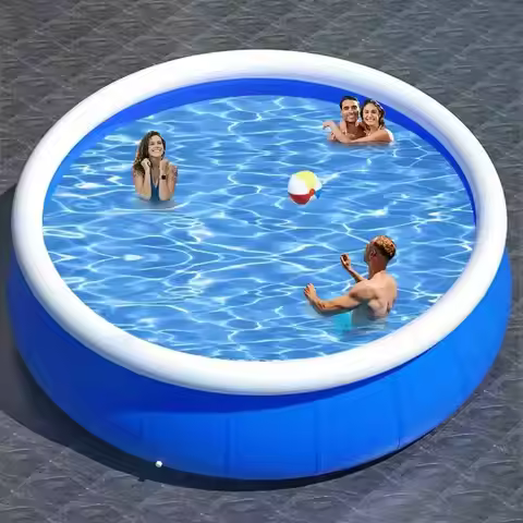 Inflatable Swimming Pool - 366x76 Butterfly Design Coil Mesh Pool for Outdoor Fun and Relaxation