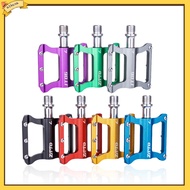(athena) 1Pair ZTTO Universal Colorful Bike Pedals Aluminum Alloy Bicycle Flat Platform for Folding Mountain Road Bikes