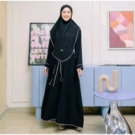 [✅Ready] Baju Gamis Ibu Pengajian Terbaru Hafizah Abaya Set Khimar