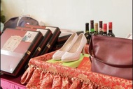 Diana專櫃女鞋婚鞋24號粉紅色高跟鞋