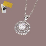 Including GRA Certificate Pt950 Necklace Imitation Diamond Pendant Shiny Simple Women's Imitation Di