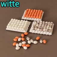 WITTE 1Set Cute Chicks Eggs, Mini 4 Styles Simulated Eggs,  Family Eggs Miniature Decorations
