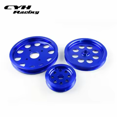 Aluminum Light-Weight Crank shaft Pulley For Nissan Skyline GTR RB20DET RB25DET RB26DET