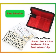 Batu Domino Pro Panjang 5cm Lebar 2.5cm Ketebalan 0.9cm Berat 16gram