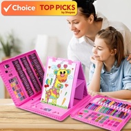Kids Art Coloring Set – 208pcs / 150pcs Drawing Kit with Color Pencils & Stationery for Children