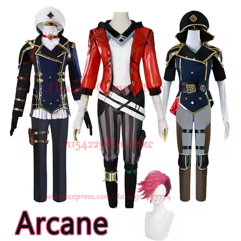In Stock Arcane Caitlyn Kiramman Cosplay Costume Anime LOL Arcane Vi Cosplay Uniform Outfits Carniva
