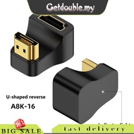 [Getdouble.my] HDMI-compatible Male To Female Adapter UHD2.1 8K 60Hz 4K 120Hz 48Gbps Converter