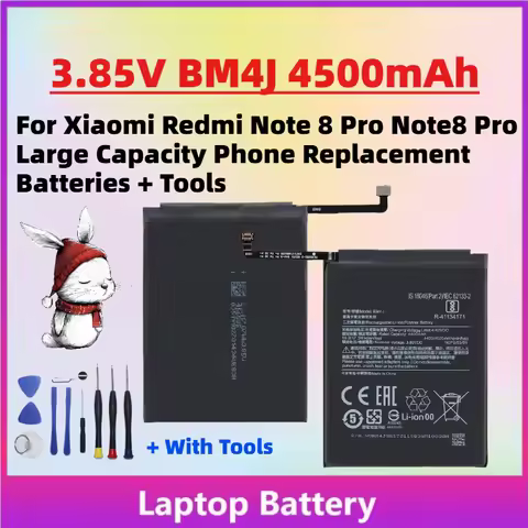 In Stock New 3.85V BM4J 4500mAh Battery For Xiaomi Redmi Note 8 Pro Note8 Pro Large Capacity Phone R