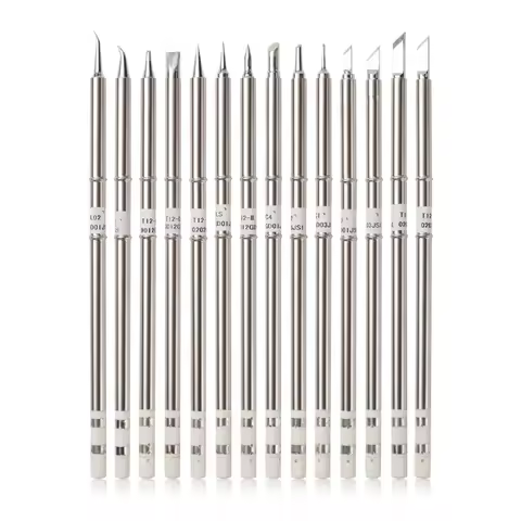 T12 Soldering Solder Iron Tip For Hakko FX951 STC AND STM32 OLED Soldering Station Electric Solderin