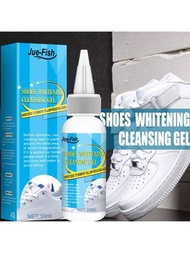 1套白色運動鞋清潔劑，運動鞋清潔劑，美白去污氧凝膠