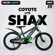 จักรยาน Coyote รุ่น Shax Lite 20นิ้ว โช๊คคู่หน้า บาร์เอน แถมฟรีไฟหน้า-ท้าย (มีจัดส่งพร้อมขี่เป็นคัน 100%+รับประกัน)