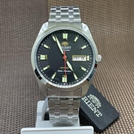 [Original] Orient RA-AB0017B19B Old School Classic Black Analog Automatic Stainless Steel Watch